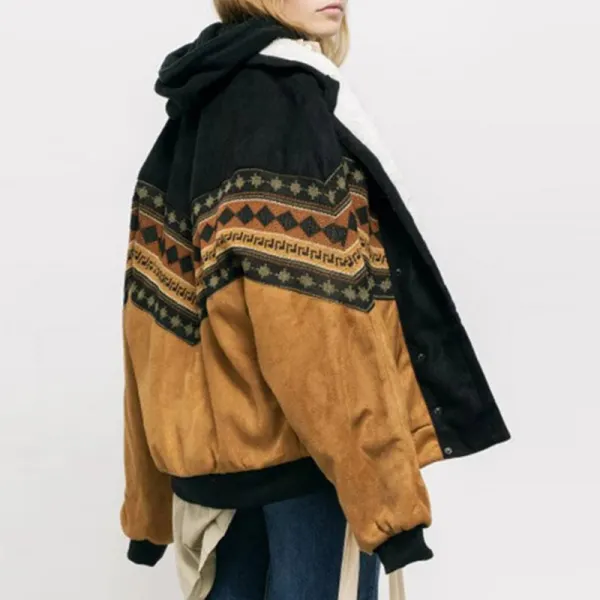 Vintage Striper Women's Cotton Jacket - Leanarea.chimpone.com 