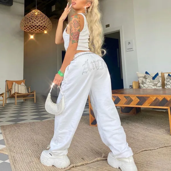 Loose fitness track pants - Leanarea.chimpone.com 