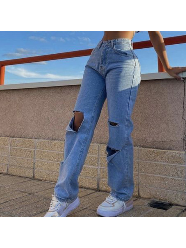 Fashion Casual Loose-fit Jeans - Inkshe.com 