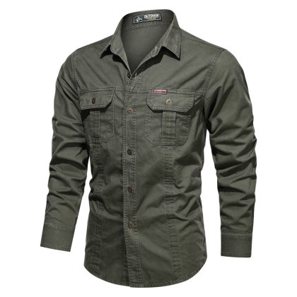 Men's outdoor quick-drying long-sleeved shirt