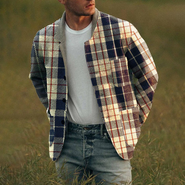 men's button up coat