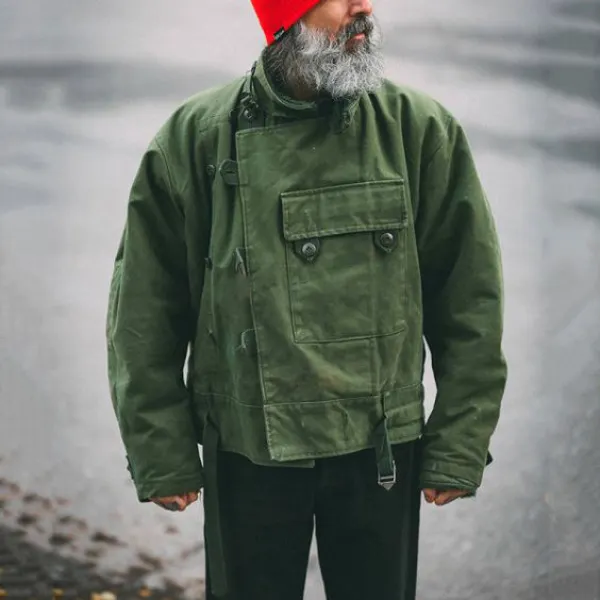 MenS Casual Multi-Pocket Short Jacket - Leanarea.chimpone.com 