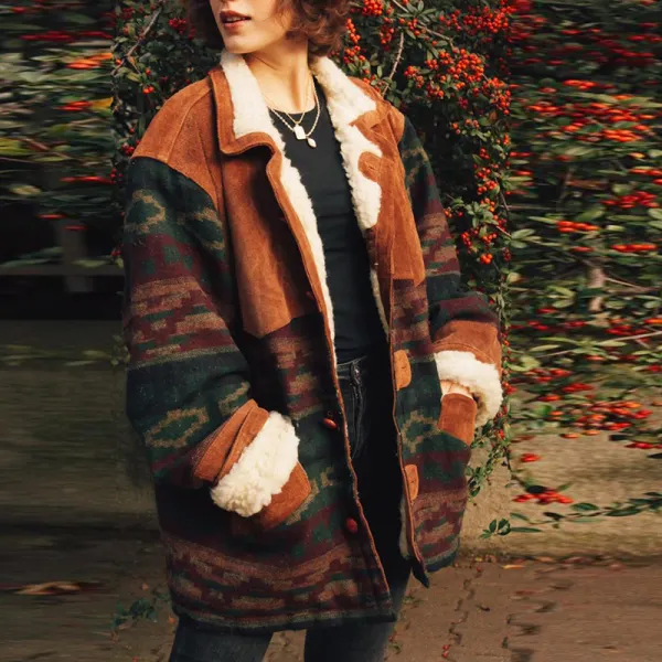 Vintage Striper Women's Cotton Jacket - Leanarea.chimpone.com 