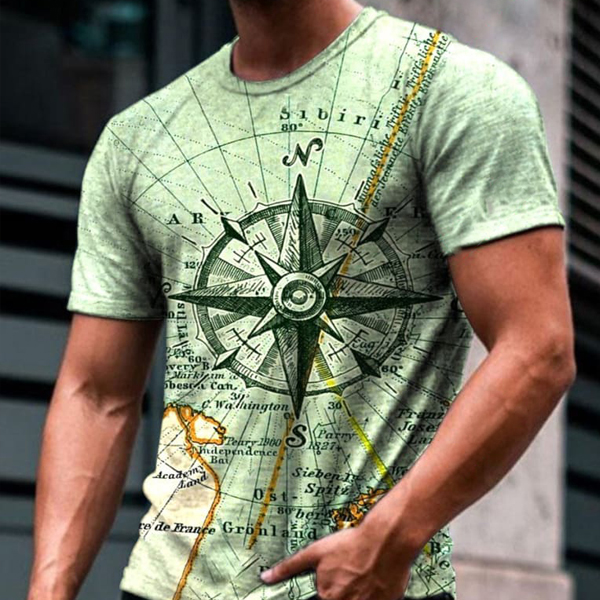 Designer Compass Anchor Print T Shirt Postdik Com Designer Compass Anchor Print T Shirt Postdik Com