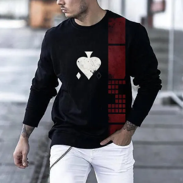 Mens fashion casual round neck top - Leanarea.chimpone.com 