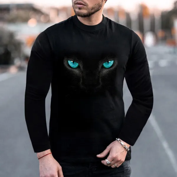 Cat eye long sleeve t-shirt - Leanarea.chimpone.com 