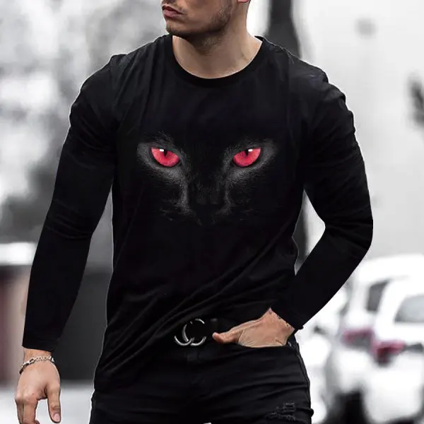 Eyes of the Wolf King Long Sleeve T-shirt - Leanarea.chimpone.com 