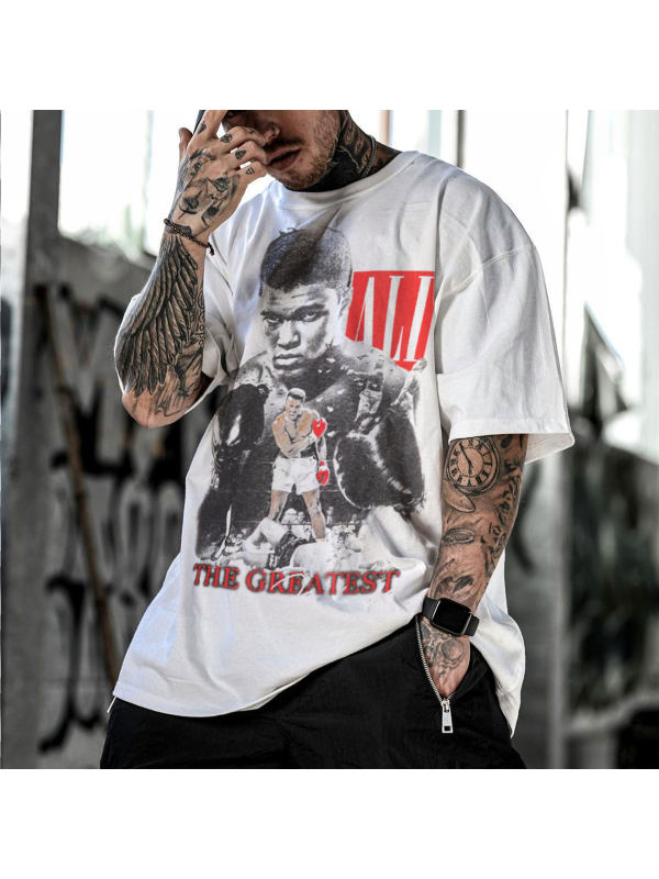 Ali Vintage Boxer Mens T-shirt - Holawiki.com 