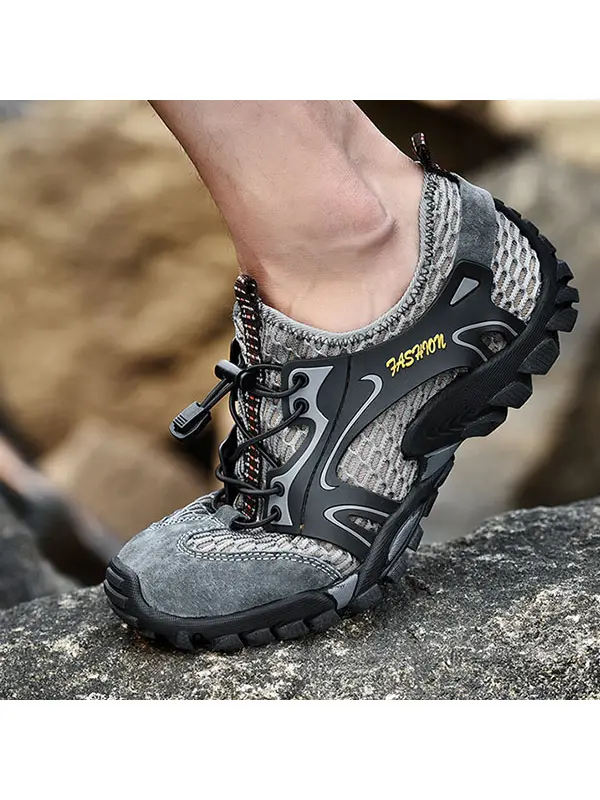 Men's Mesh Breathable Hollow Wading Sneakers - Gethefashion.chimpone.com 