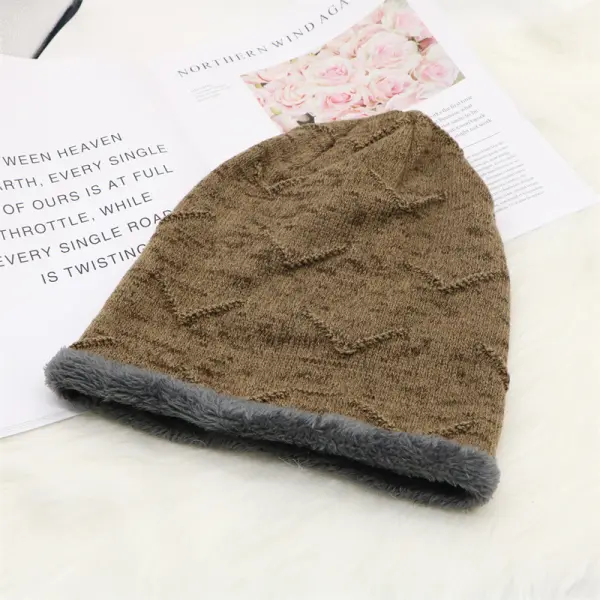 Men's Thick Warm Knit Hat - Jinuda.com 