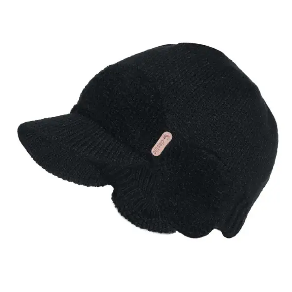 Men's Outdoor Knitted Warm Double-layer Ear Protection Riding Hat Sports Hat - Jinuda.com 