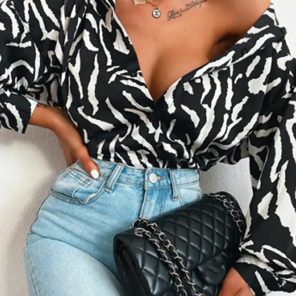 Women Printed Casual Shirt - Leanarea.chimpone.com 