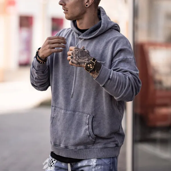 Mens Vintage basic long sleeve sweatshirt - Leanarea.chimpone.com 