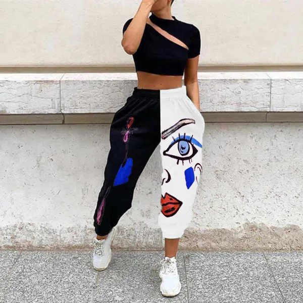 Loose fitness track pants - Leanarea.chimpone.com 