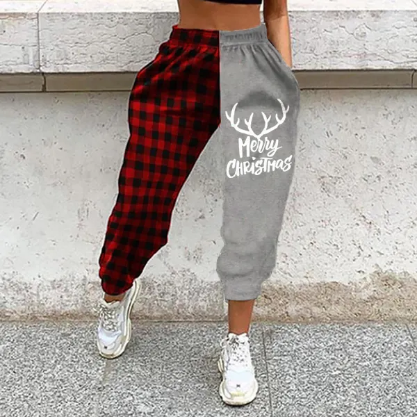 Christmas Loose fitness track pants - Leanarea.chimpone.com 