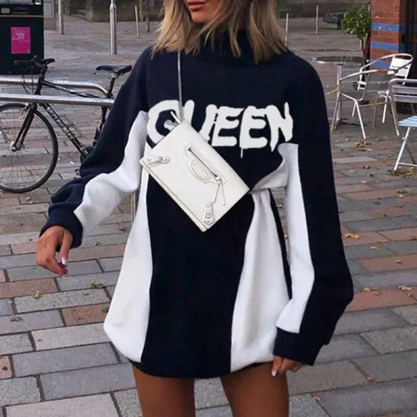 Ladies Fashion QUEEN Long Sleeve Sweatshirt - Leanarea.chimpone.com 