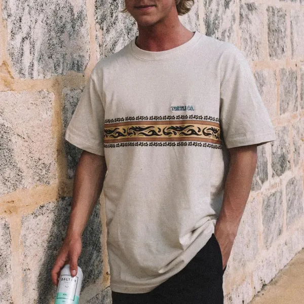 Men's Casual Printed Color Short Sleeve Shirt - Kalesafe.com 