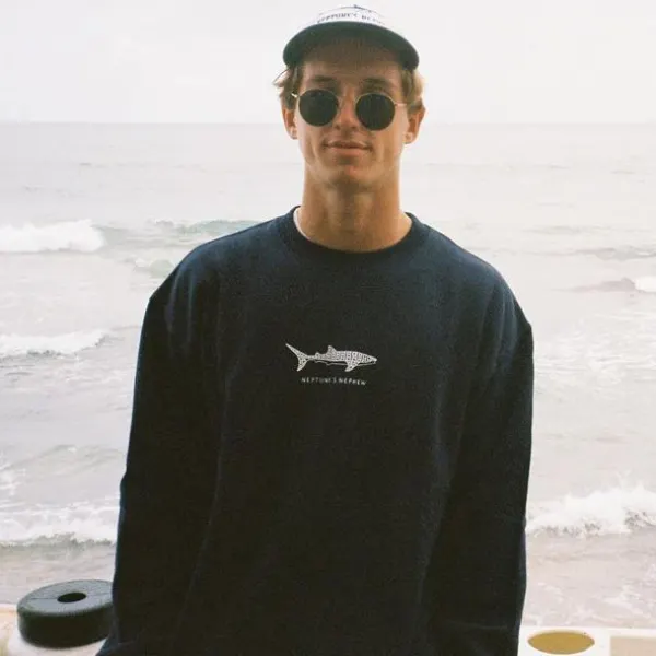 Mens Vintage basic long sleeve sweatshirt - Kalesafe.com 