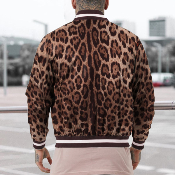 Mens Leopard Print Jacket