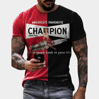 Retro Casual Short-Sleeved T-Shirt