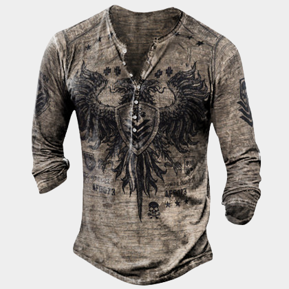 Mens outdoor comfortable and breathable long-sleeved T-shirt