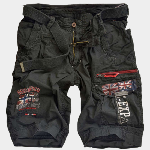 Mens Outdoor Quick-Drying Cargo Zipper Shorts