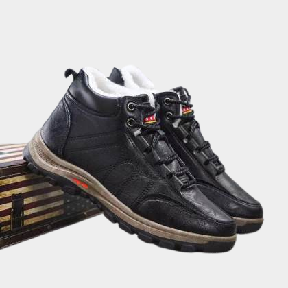 Men's Outdoor Winter Hiking Plus Velvet Windproof And Warm Snow Boots