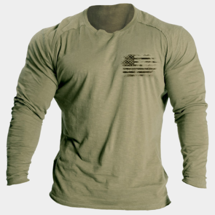 Men's Outdoor Leisure And Comfortable Cotton Long-sleeved T-shirt