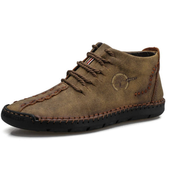 mens leather boots casual