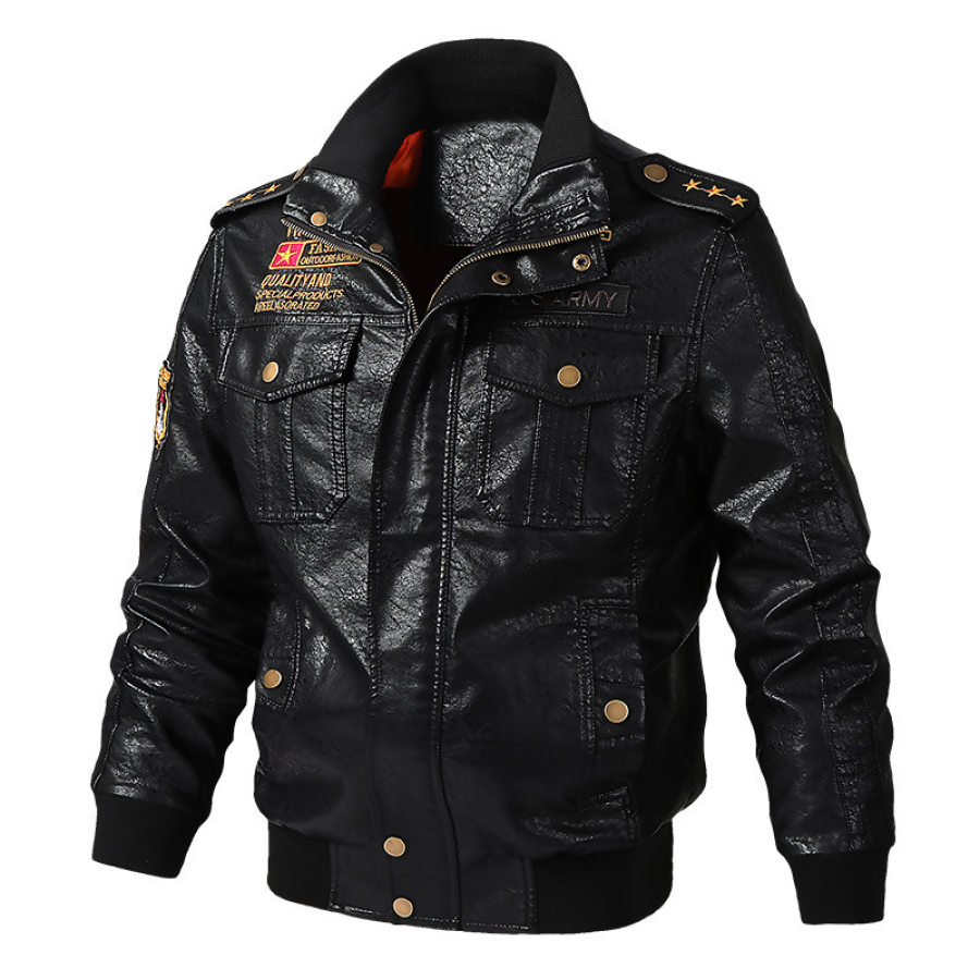 

U.S. Air Force flight leather jacket men's leather jacket men's military tooling leather jacket motorcycle jacket plus size men's cross-border exclusive supply