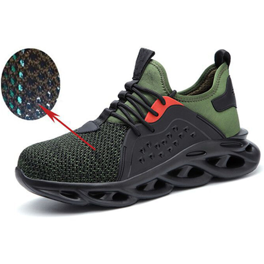 

Men's breathable four-season sports safety protective shoes work protective shoes