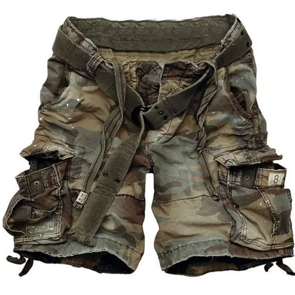 Mens Outdoor Camouflage Casual Shorts - Mosaicnew.com 