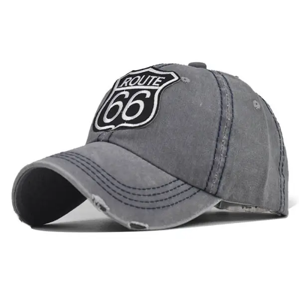 Outdoor ROUTE66 alphabet embroidery baseball cap - Sanhive.com 