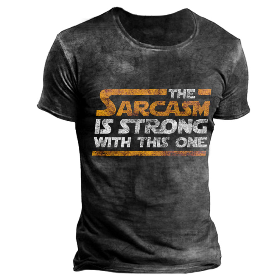 

Mens SARCASM Printed Outdoor Combat T-shirt