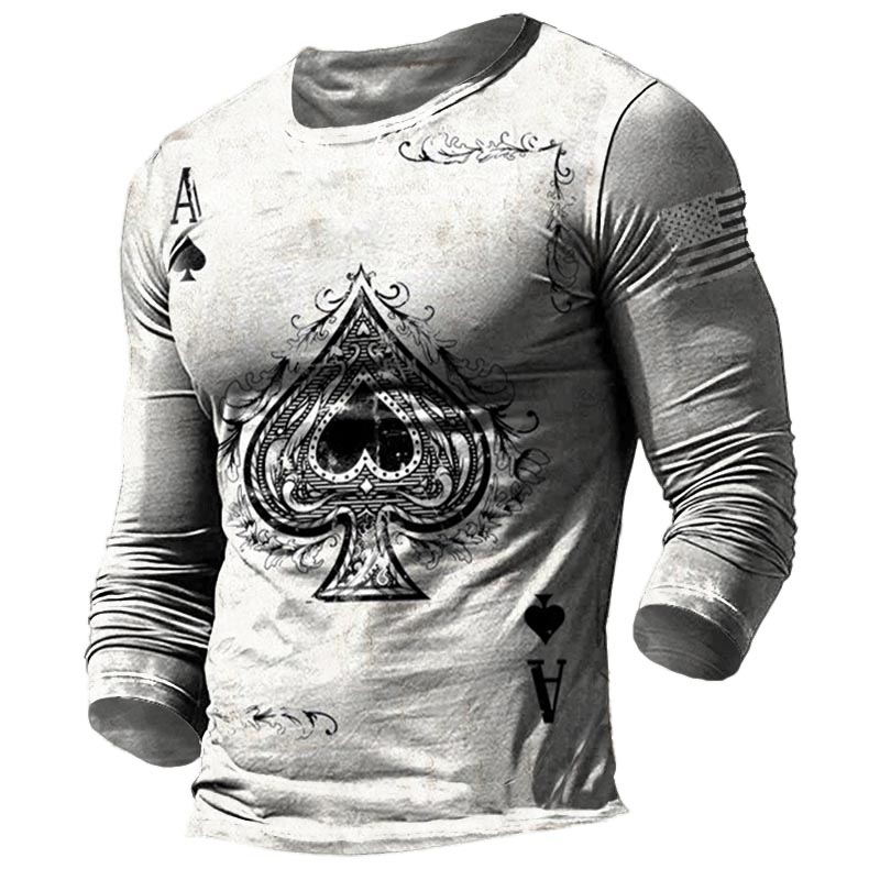 Men's Outdoor Quick-drying Long-sleeved Round Neck T-shirt