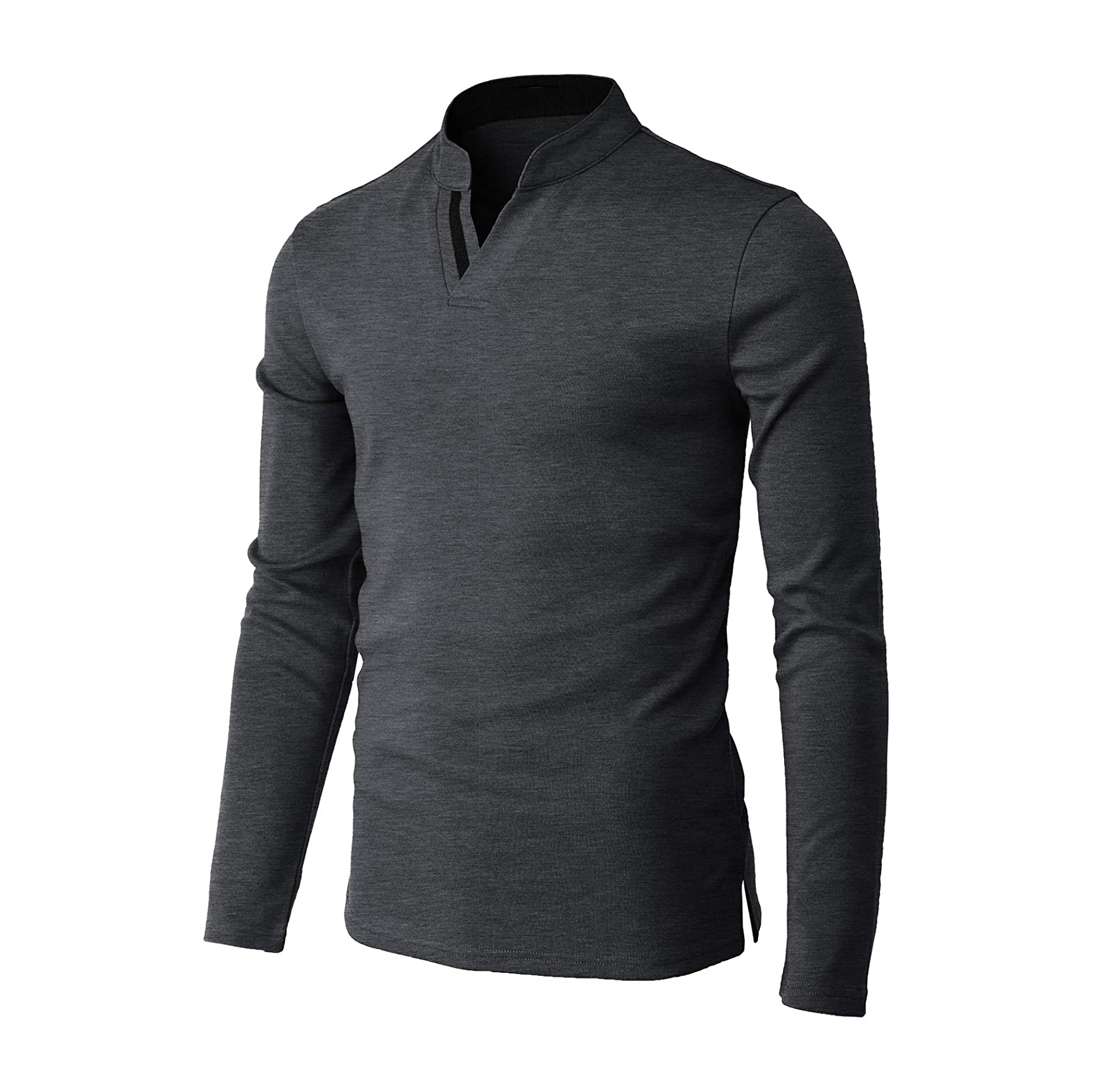 Mens Velcro Casual Outdoor Chic Tactical Long Sleeves Henley Shirts