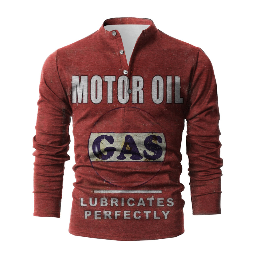 

Men's Motor Oil Casual Outdoor Henley Shirts