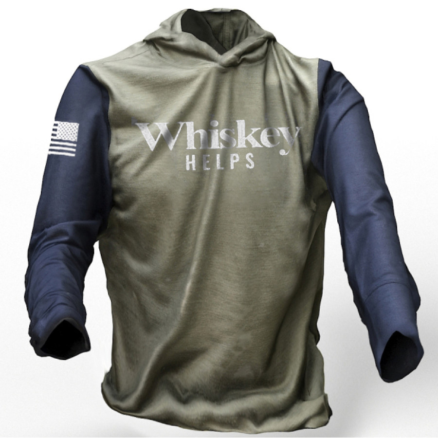 

Men's Outdoor Casual Color Contrast Hoodie