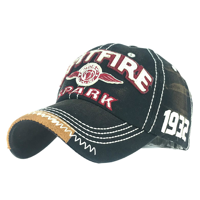 Men's Outdoor Retro Wash Chic Embroidery Hat