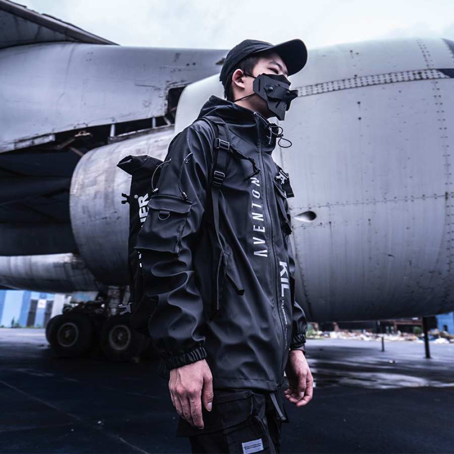 

Multifunctional Sports Men's Hip-hop Sports Hooded Jacket
