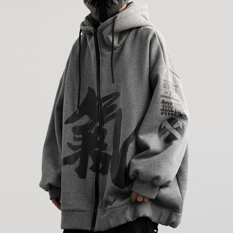 QI Qi Printed Sweatshirt Jackets
