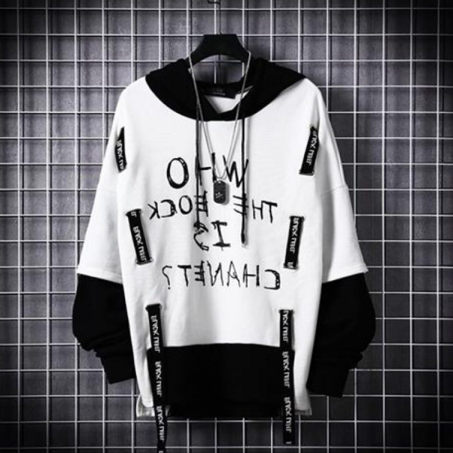 

Casual Holiday Two Hooded Color Combination Sweatshirts