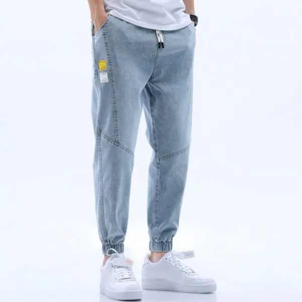 Casual Strapping Solid Color Jeans - Kalesafe.com 