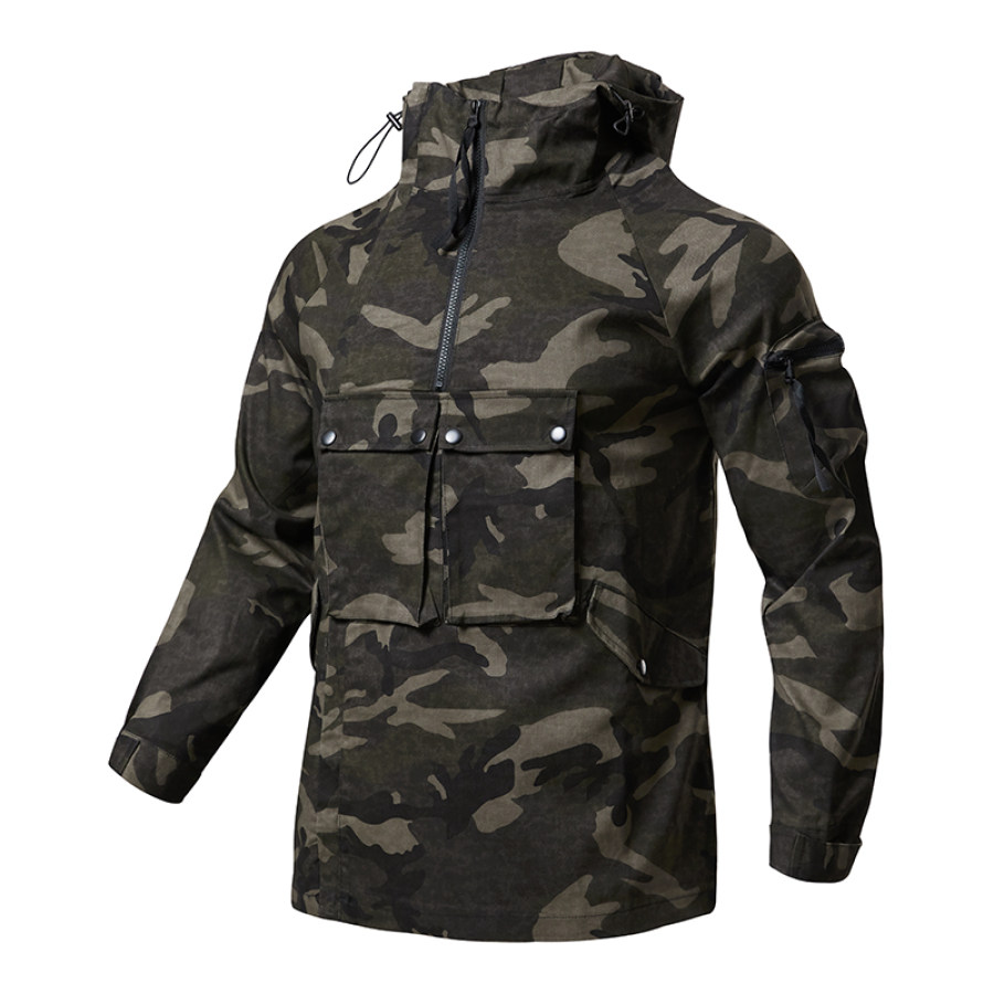 

Men's Outdoor Multifunctional Pocket Hooded Sweatshirt