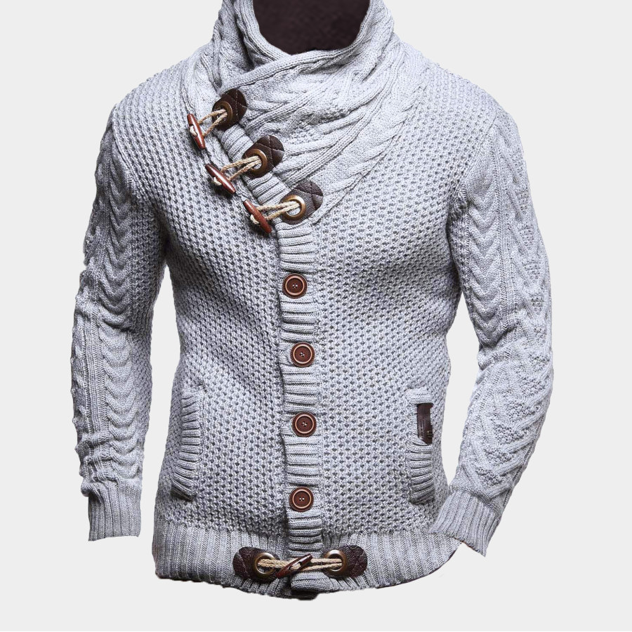 

Men Cardigan Jacket Shawl Collar