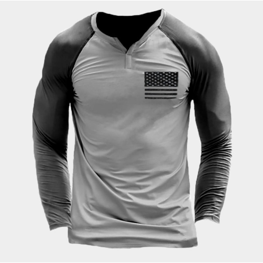 

Men's Outdoor Tactical Classic Stitching Long-sleeved Shirt