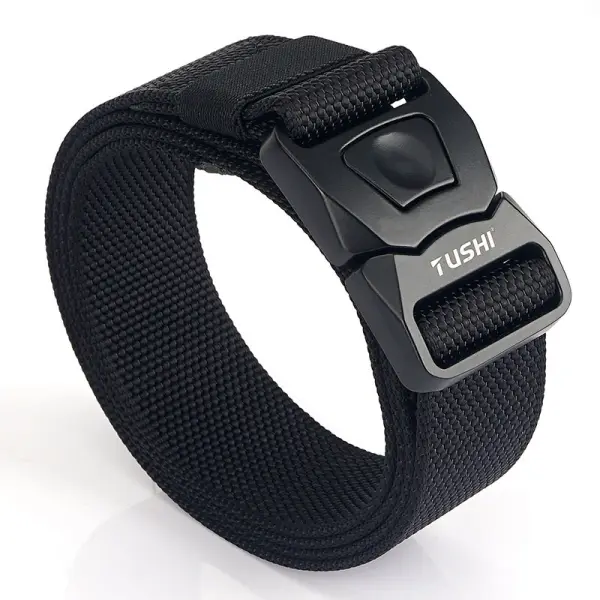 Men's Outdoor Tactical Quick Buckle Belt CS Field Training Nylon Outer Belt - Kalesafe.com 