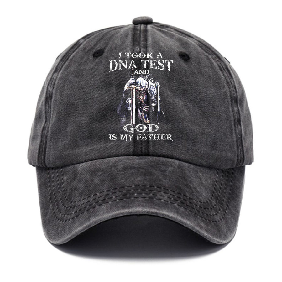 

I Took A DNA Test God Is My Father Templars Cap Washed Cotton Hat