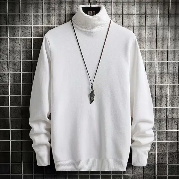 Men's Casual Turtleneck Sweater - Menilyshop.com 