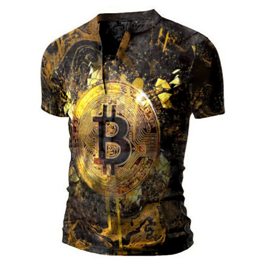 

Bitcoin Print Tactical Short-sleeved T-shirt